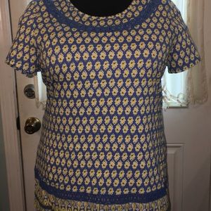 Size XL Kim Rogers Summer Cotton Top.
